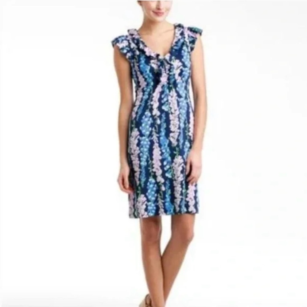 Lilly Pulitzer Dress Silk Blend Clare Floral Foxy Print style 20525 size XS